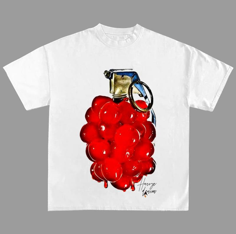 King of Grapes Fashion Y2k Streetwear T Shirt Cotton Streetwear Hoodie, Sweatshirt | InkThreadWorks.com