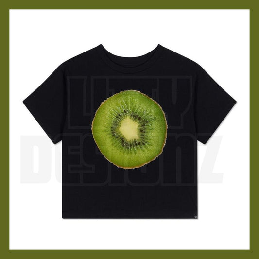 Kiwi Girl Cropped Comfort Colors Tee - Vintage Y2K Kiwi Fruit T Shirt Hoodie, Sweatshirt | InkThreadWorks.com