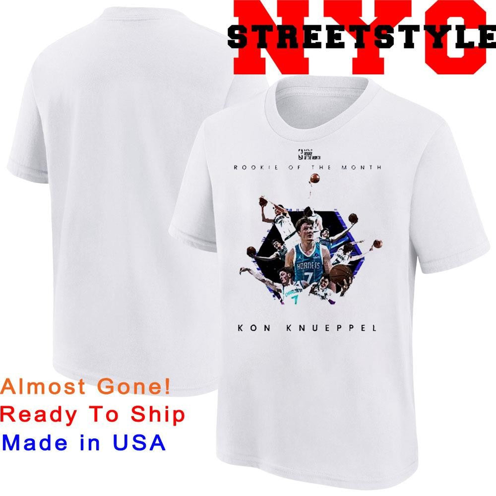 Kon Knueppel Charlotte Hornets NBA rookie of the month graphic Shirt