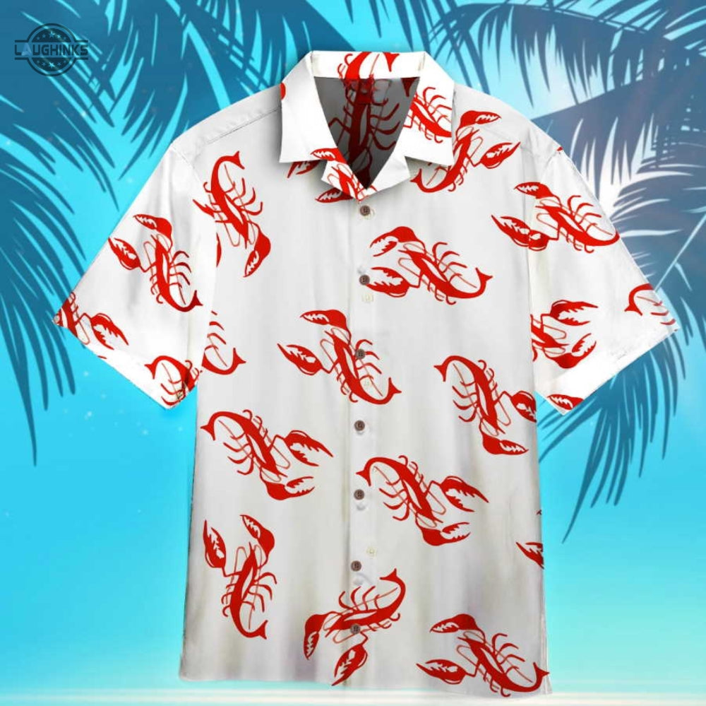 Kramer Lobster Shirt Australia Canada Uk Us Kramer In Seinfeld Red Lobster Hawaiian Shirt And Shorts Kramer From Seinfeld Shirt Kramer Shirts Seinfeld Kramer Lobster Shirt NEW