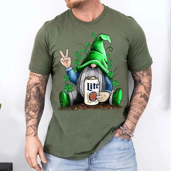L!te Shirt, 2-sided T-shirt For Men, Beer Drinking Shirt For Men And Women, Funny Drinking Tee, Father's Day Gifts...
