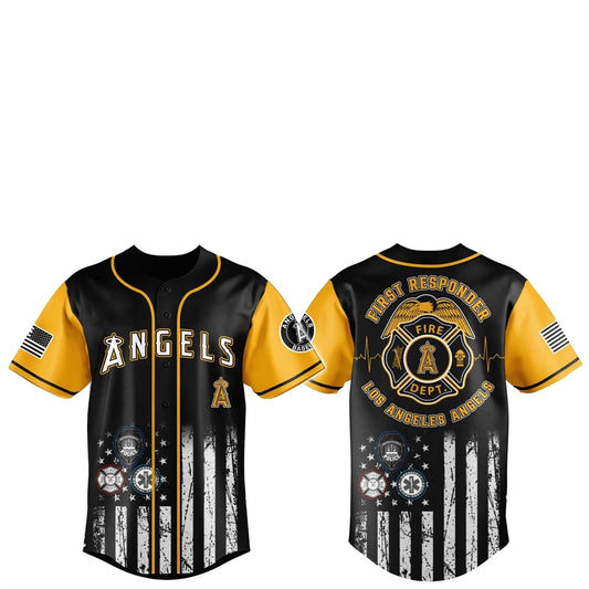LA Angels First Responders 2025 Baseball Jersey Jogger Hat - Grishko.com