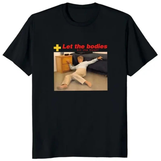LET THE BODIES HIT THE FLOOR TEE, Vintage Graphic tee, 2000s vintage tops, gift fot him, gift for her top menswear