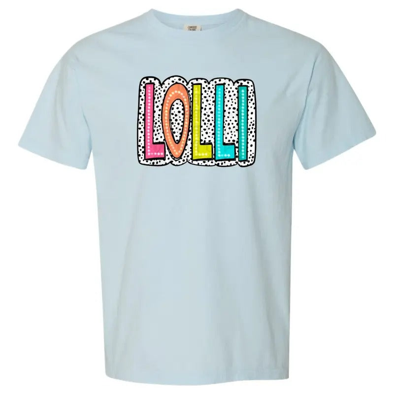 LOLLI Neon Spotted Comfort Colors T-Shirt Hoodie, Sweatshirt | InkThreadWorks.com
