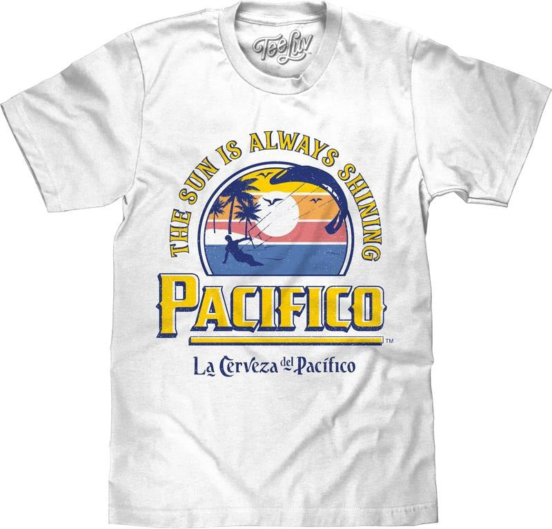 La Cerveza Del Pacifico Beer T-Shirt - White Hoodie, Sweatshirt | InkThreadWorks.com