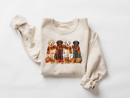 Labrador Retriever Thankgiving Dog Sweatshirt, Fall dog Shirt, Dog Lover Shirt, Pumpkin dog shirt, Thanksgiving shirt,...