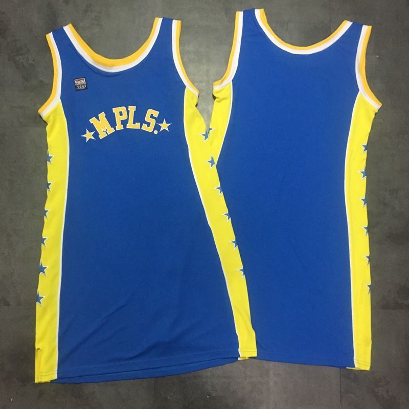 Lakers Women MPLS Retro Jersey Blue women Los Angeles Lakers