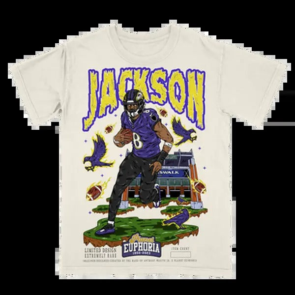Lamar Jackson V2 Tee Hoodie, Sweatshirt | InkThreadWorks.com