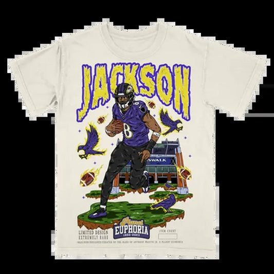 Lamar Jackson V2 Tee Hoodie, Sweatshirt | InkThreadWorks.com