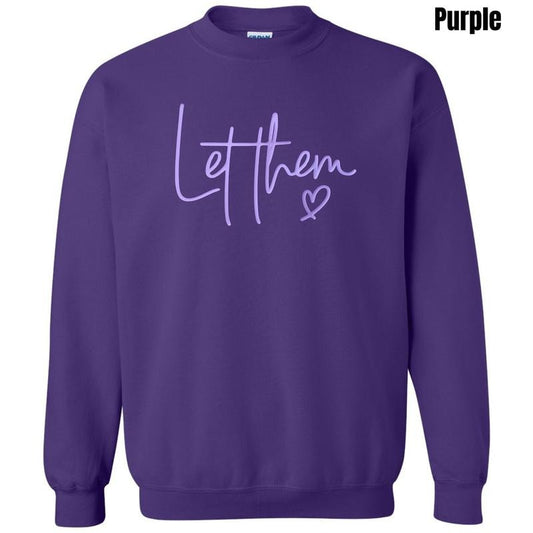 Lavender Let Them PUFF Sweatshirt T-Shirts, Hoodie | InkThreadWorks.com