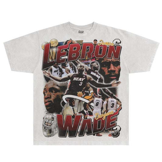 LeBron & Wade '12-13 Heat Classic Tee | Vintage Tee Graphic T-Shirt Sweatshirt Hoodie | Sport Tee - Gift For Fan