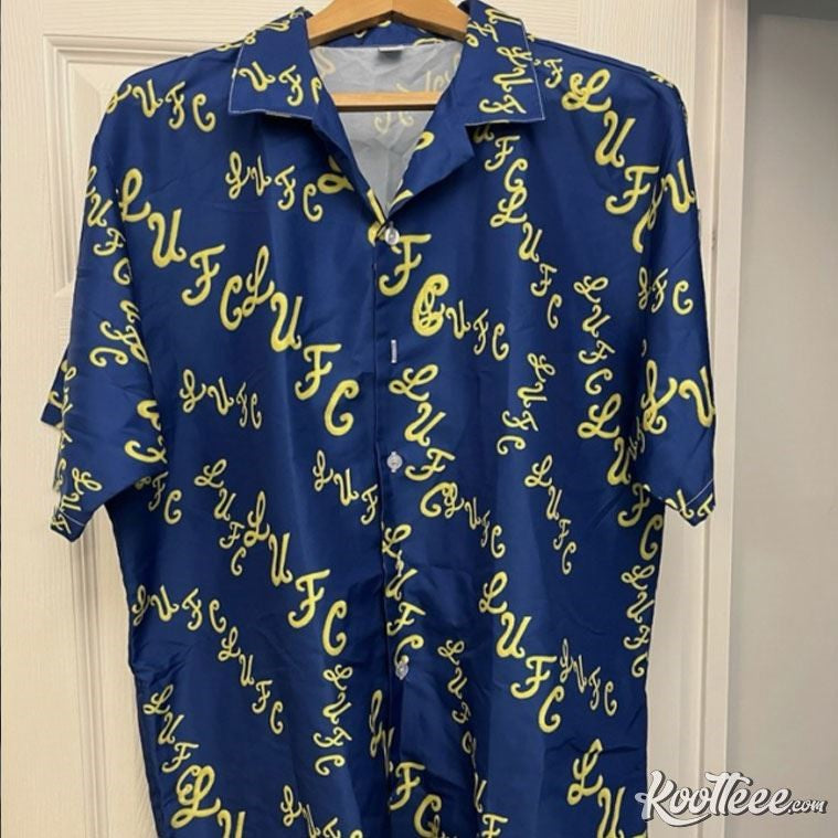 Leeds United LUFC Crest Hawaiian Shirt
