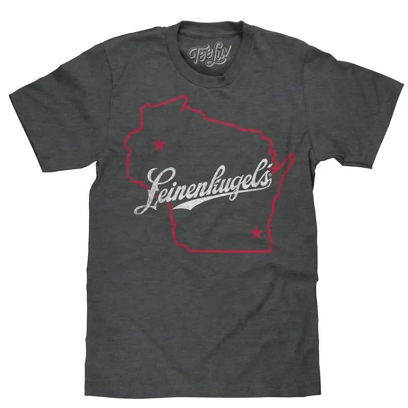 Leinenkugel's Wisconsin T-Shirt - Gray Hoodie, Sweatshirt | InkThreadWorks.com