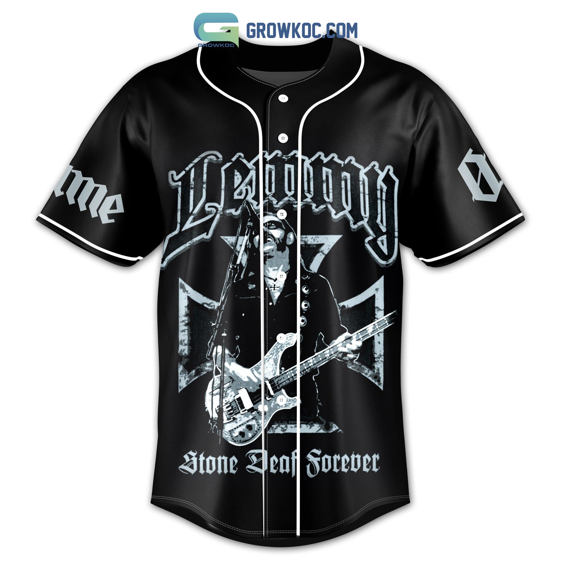 Lemmy Stone Deaf Forever Play It Louder You Bastards Personalized Baseball Jersey
