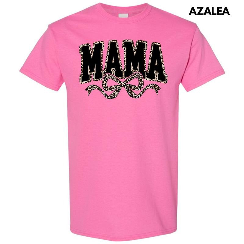 Leopard Mama Coquette Gildan Short Sleeve T-Shirt Hoodie, Sweatshirt | InkThreadWorks.com