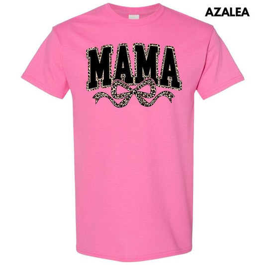 Leopard Mama Coquette Gildan Short Sleeve T-Shirt Hoodie, Sweatshirt | InkThreadWorks.com