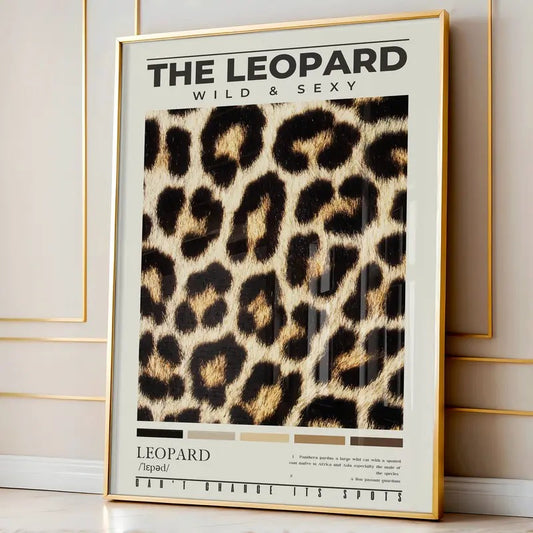 Leopard Wall Art, Leopard Photography Definition Print, Leopard Pattern Poster, Unframed Physical Print