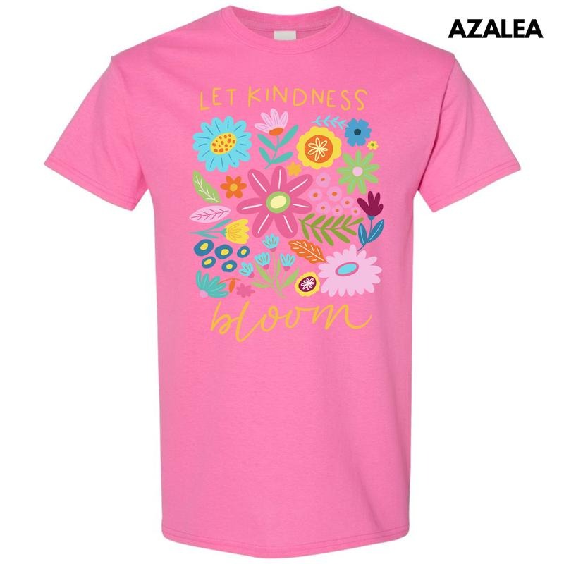 Let Kindness Bloom Gildan Short Sleeve T-Shirt 'NLB' Hoodie, Sweatshirt | InkThreadWorks.com