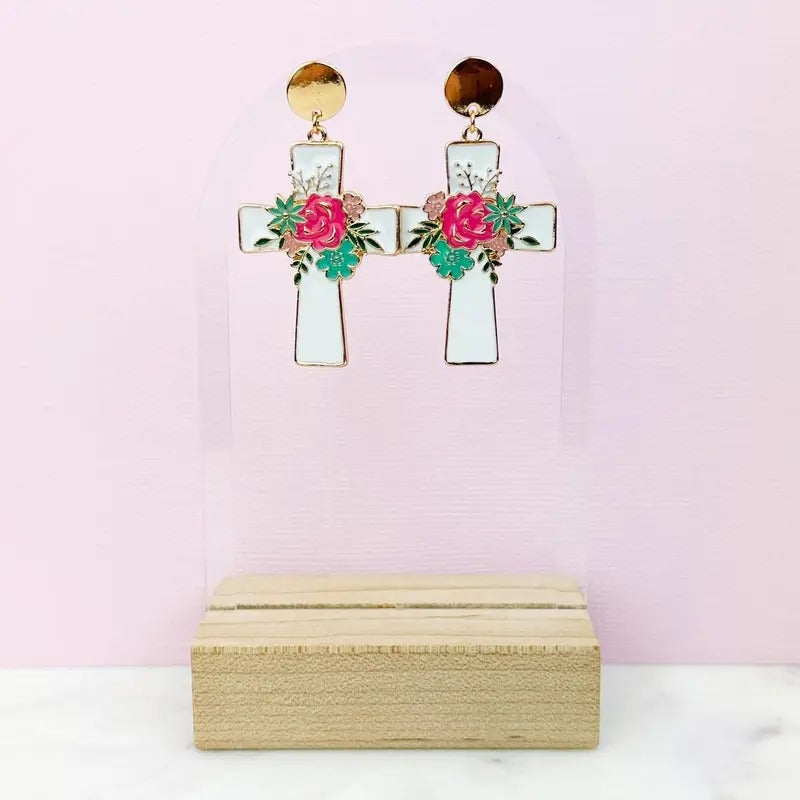 Let Your Light Shine Cross Earrings T-Shirts, Hoodie, Sweatshirt | InkThreadWorks.com