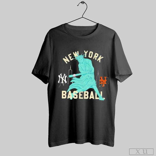 Liberty Of Statue New York Baseball Yankees X Mets