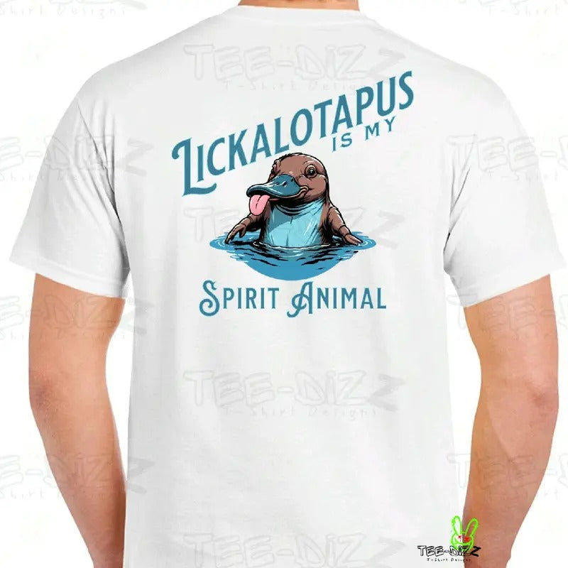 Lickalotapus is my Spirit Animal Men's funny T-shirt Crewneck Menswear Hoodie, Sweatshirt | InkThreadWorks.com
