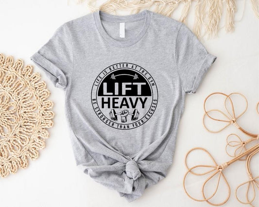 Life Is Better At The Gym T-Shirt, Lift Heavy Shirt, Unisex Fitness Gift Tee, Gym Lover Man Shirt. Hoodie, Sweatshirt