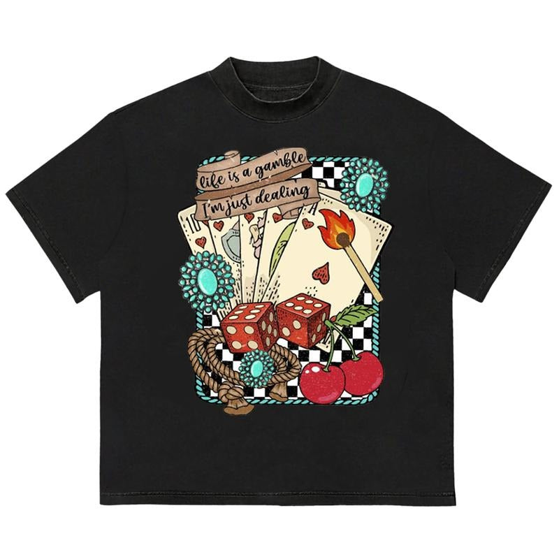 Life is a Gamble T-Shirt Football Fan Gift Comfortable Fit for All-Day Wear Hoodie, Sweatshirt | InkThreadWorks.com