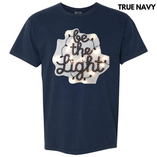 Light Bulb Be The Light Comfort Colors T-Shirt 'NLB' Hoodie, Sweatshirt | InkThreadWorks.com