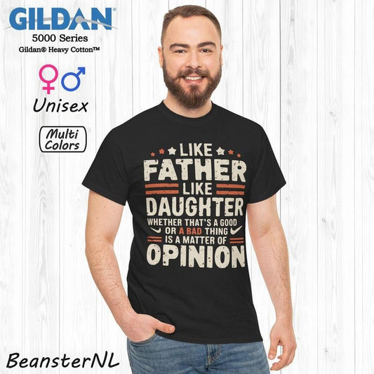 Like Father Like Daughter Tshirt Gift From Daughter Funny Dad Shirt Dark Dad Humor Tee Sarcastic Fathers Day Gifts Dad...