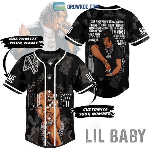 Lil Baby 4PF Personalized Baseball Jersey