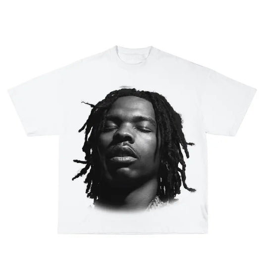 Lil Baby Inspired Vintage Graphic T-shirt Heavy Cotton Tee Basketball 90 s Styled Shirt Hiphop Vibes Y2K Aesthetic Throwback Classic Big Face Celebrity Tee