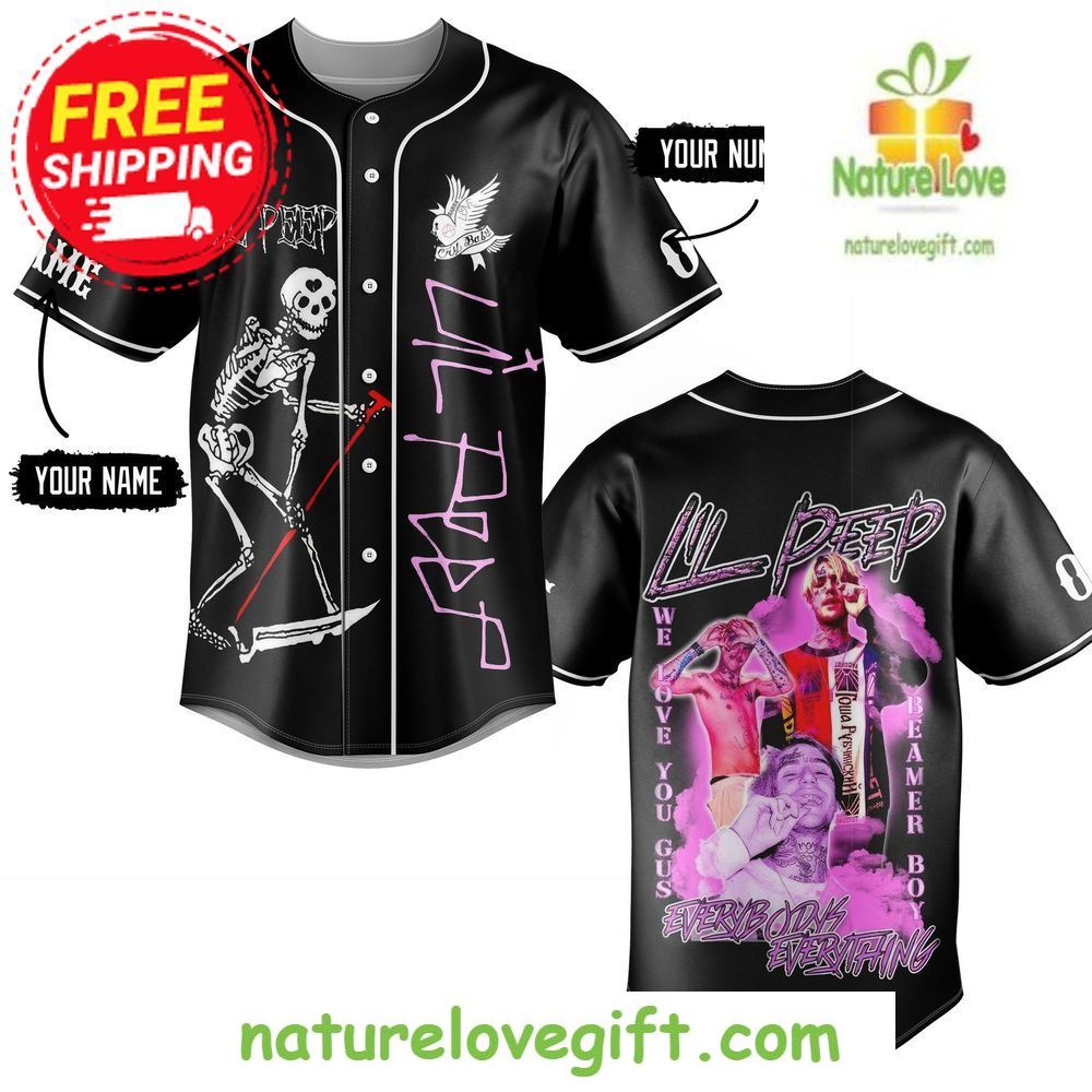 Lil Peep Black Hawaiian Shirt Everybody’s Everything Merch