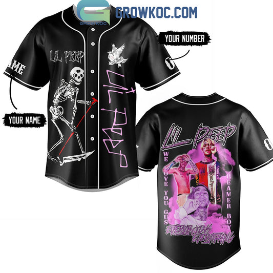 Lil Peep Everybody Everything Personalized Baseball Jersey