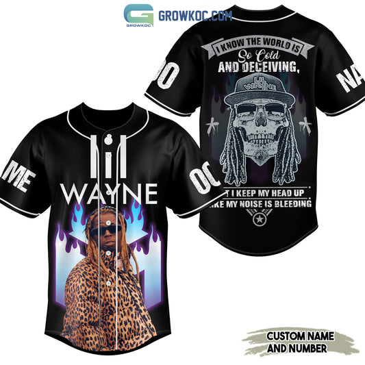 Lil Wayne The World Is So Cold And Deceiving Personalized Baseball Jersey