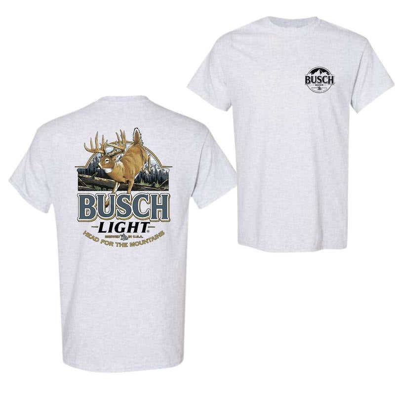 Limited Busch Light Deer Label Double Side Shirt, For Men, For Women Hoodie, Sweatshirt | InkThreadWorks.com