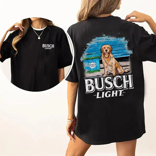 Limited Busch Light Men Best Friend 2 Sided Tshirt_844 - Unisex And Inclusive - Multiple Colorways - Full Size Range...