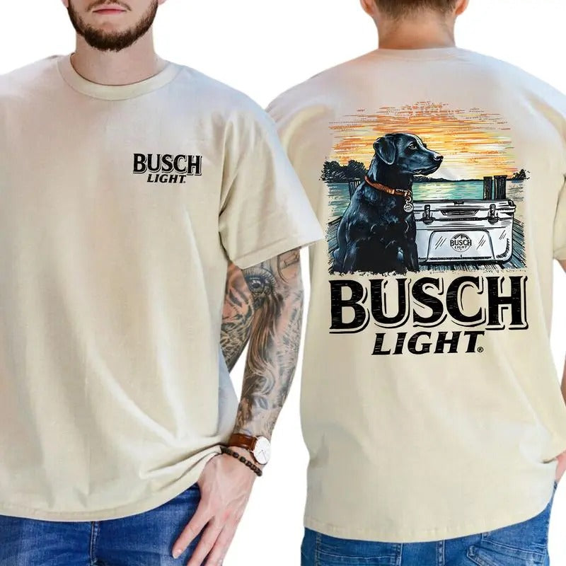 Limited Busch Light Men Best Friend 2-sided Shirt, Gift For Men, Classic, Menswear