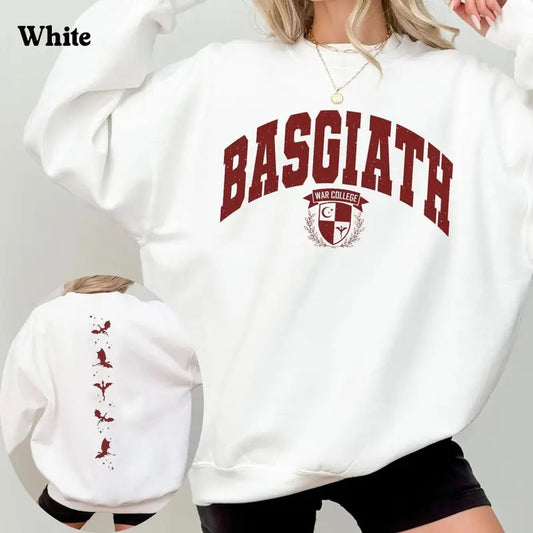 Limited Fourth Wing Double-Sided Sweater, Basgiath War College Sweater, Dragon Rider Sweatshirt for men and women...