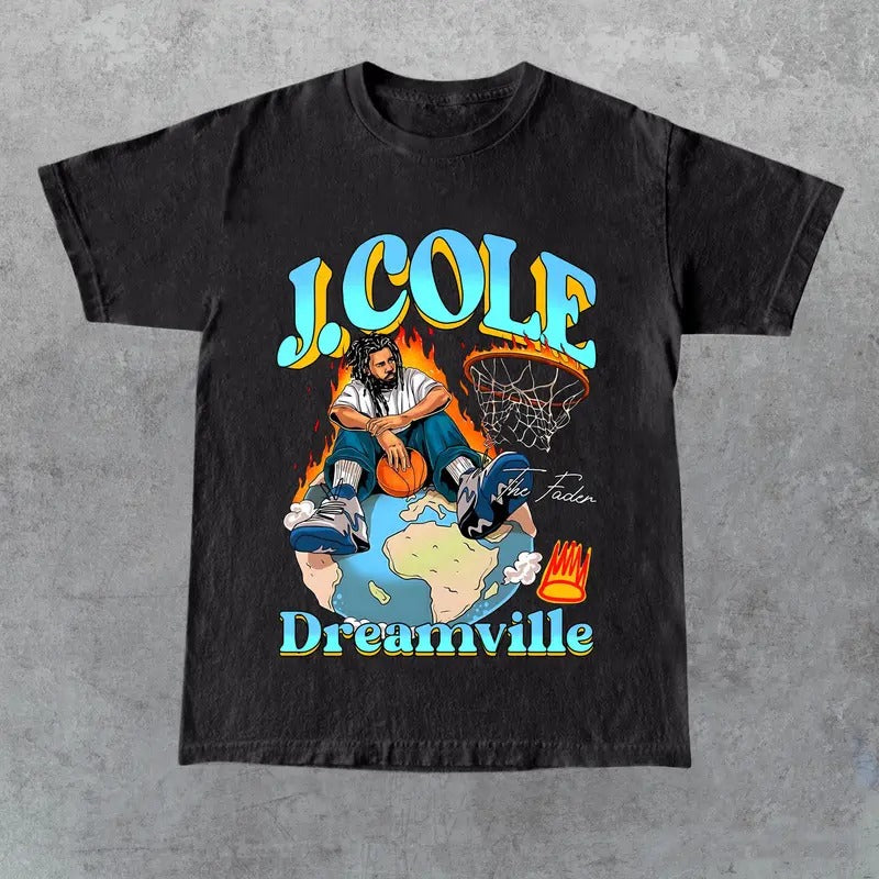 Limited J Cole Dreamville Vintage T-Shirt, Gift For Women and Man Unisex T-Shirt Hoodie, Sweatshirt | InkThreadWorks.com