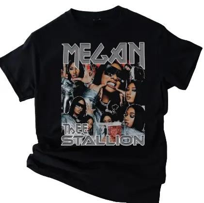 Limited Megan Thee Stallion Shirt Tour 2024, Vintage Megan Thee Stallion 90s Shirt, Rapper Megan Thee Stallion Tour 2024 Clothing Menswear Top