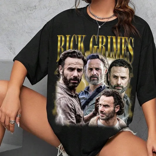Limited Rick Grimes Vintage T-Shirt, Gift For Women and Man Unisex T-Shirt Top Womenswear Original Oversized Hoodie,...