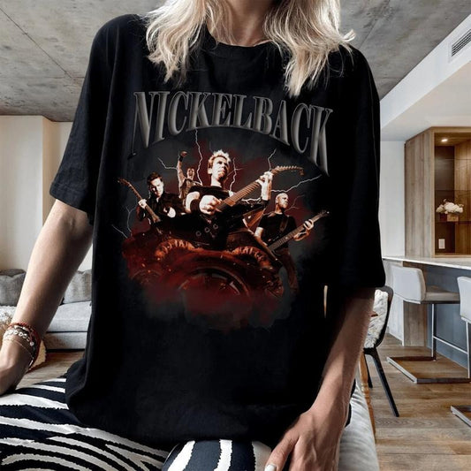 Limited Vintage Nickelback T Shirt,  Nickelback Shirt, 90s Clothing, Rock Band, Band Tee, Rock Band Shirt, Unisex...