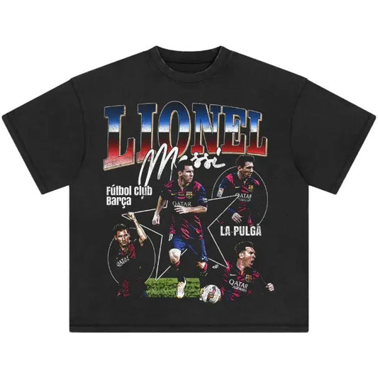 Lionel Messi Barca T-Shirt, Lionel Messi Vintage Graphic Tees, Unisex Soccer Shirt, Sport Merch, Gift For Fan, Cotton comfort Menswear Womenswear Streetwear
