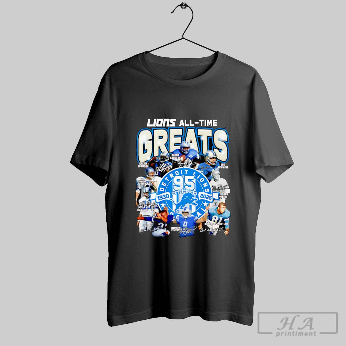 Lions All Time Greats 1960 2025 Signatures Shirt Hoodie Sweater Longsleeve And V Neck