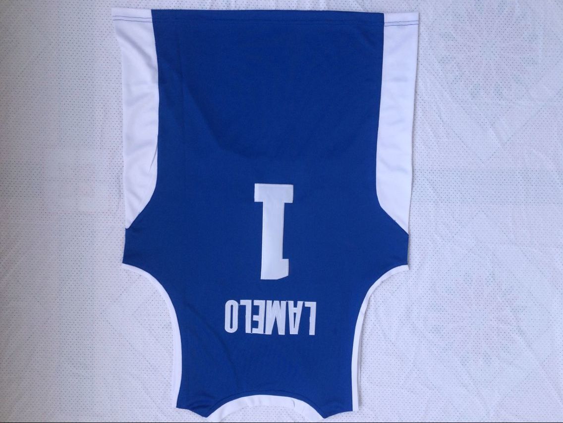Lithuania Vytautas #1 LaMelo Ball 1 # Jersey Blue Style 2