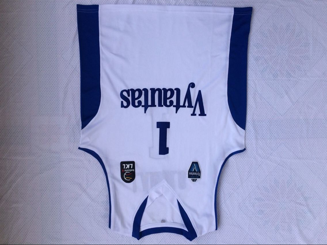 Lithuania Vytautas #1 LaMelo Ball 1 # Jersey White Style 1
