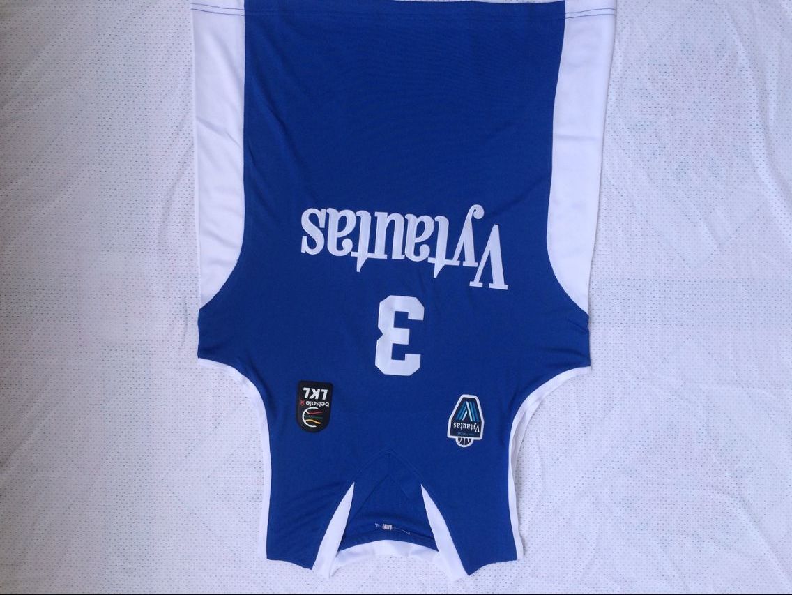 Lithuania Vytautas #3 LiAngelo Ball 3 # Jersey Blue Style 2