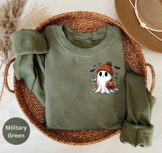 Little Ghost Ice Coffee Sweatshirt