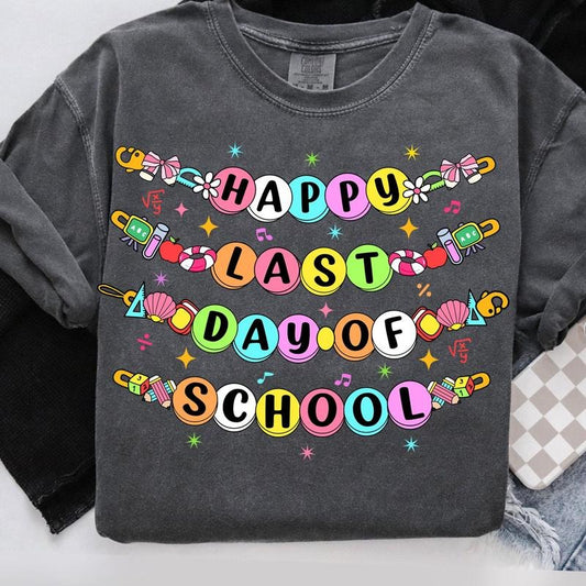 Little girl Last Day Of School Bracelet T-shirt, Last Day of School Shirt, Retro Last Day Of School Tee, Teacher Gifts...