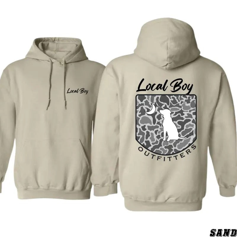 Local Boy Outfitters Hoodie - Classic Camouflage D_413 , Multiple Colorways - Full Size Range
